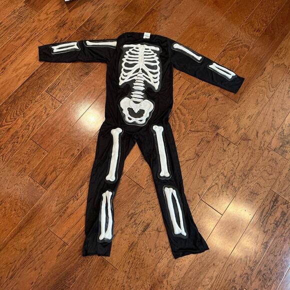 Skeleton Costume Bodysuit Youth Size L 2010 - Picture 1 of 8